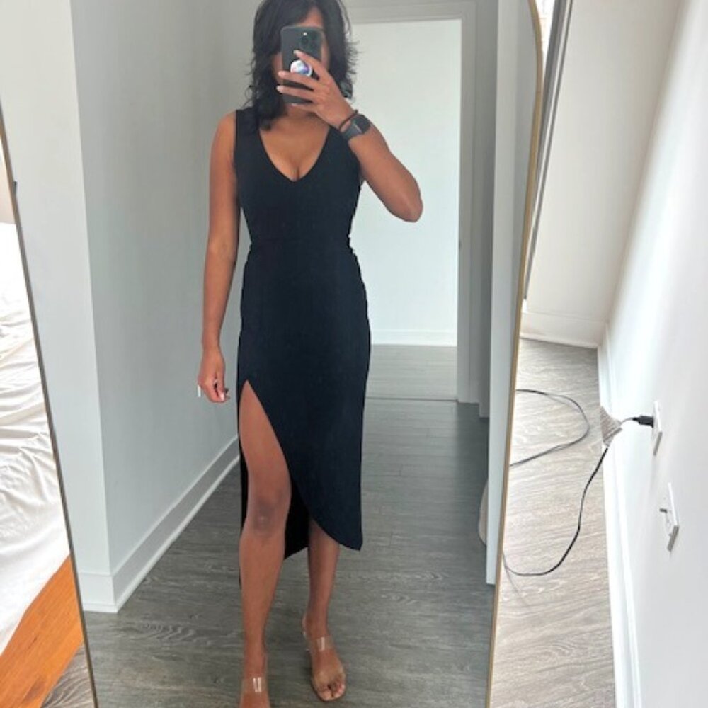 Abercrombie Black Tulip Dress
